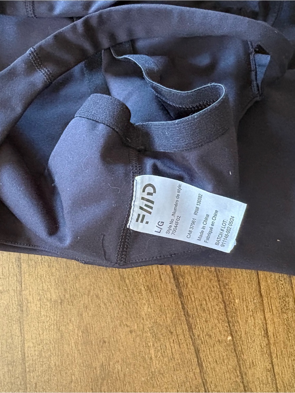 FWD Black Cropped Workout Tank Top with Built in Bra - Picture 3 of 3